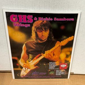 Richie Sambora of Bon Jovi - GHS Strings - 1996 Print Advertisement